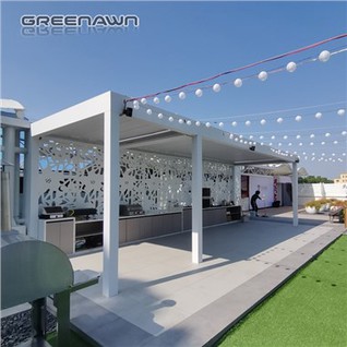 Pergola Metel Gazebo Alwminiwm Modern